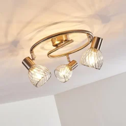 hofstein Plafonnier Parado Nickel mat, 3 lumières