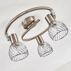 hofstein Plafonnier Parado Nickel mat, 3 lumières