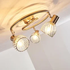 hofstein Plafonnier Parado Nickel mat, 3 lumières