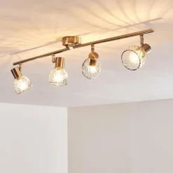 hofstein Plafonnier Parado Nickel mat, 4 lumières