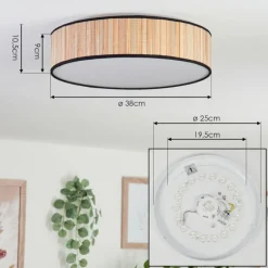 Luminaires Scandinaves-hofstein Plafonnier Parbiak LED Blanc, 1 lumière
