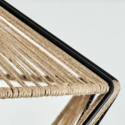 Style Boho-Chic-hofstein Plafonnier Pardieiro Noir, 1 lumière