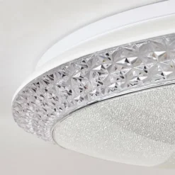 hofstein Plafonnier Parrita LED Blanc, 1 lumière, Télécommandes, Changeur de couleurs* Éclairage Led