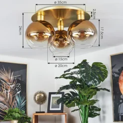 hofstein Plafonnier Pascal Laiton, 3 lumières