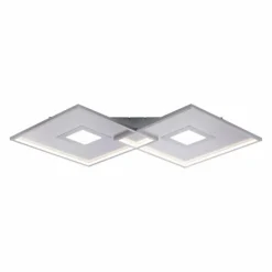 Luminaires Paul Neuhaus Plafonnier Paul Neuhaus AMARA LED Nickel mat, 1 lumière, Télécommandes* Éclairage Led