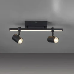 Luminaires Paul Neuhaus Plafonnier Paul Neuhaus BARIK LED Noir, 2 lumières* Spots Et Projecteurs