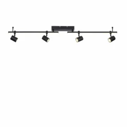 Luminaires Paul Neuhaus Plafonnier Paul Neuhaus BARIK LED Noir, 4 lumières* Éclairage Led