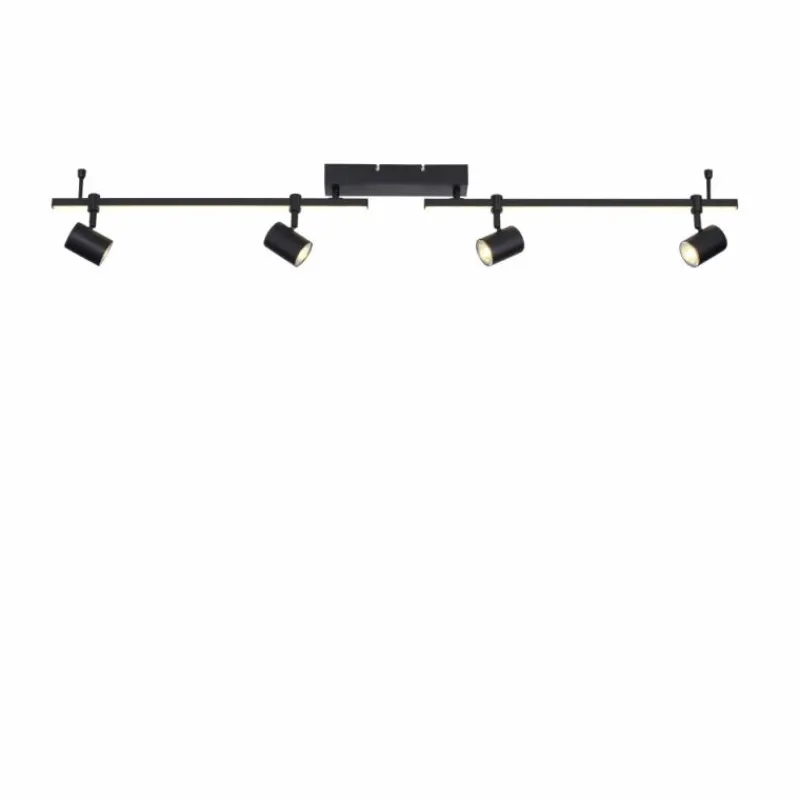 Luminaires Paul Neuhaus Plafonnier Paul Neuhaus BARIK LED Noir, 4 lumières* Éclairage Led