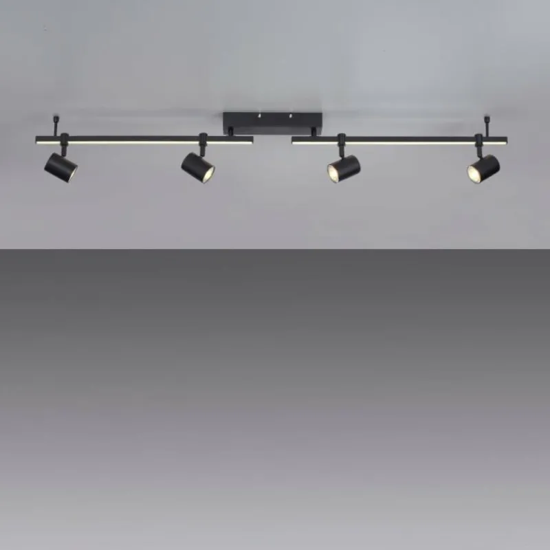 Luminaires Paul Neuhaus Plafonnier Paul Neuhaus BARIK LED Noir, 4 lumières* Éclairage Led