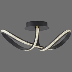 Luminaires Paul Neuhaus Plafonnier Paul Neuhaus BRILLA LED Noir, 1 lumière* Éclairage Led