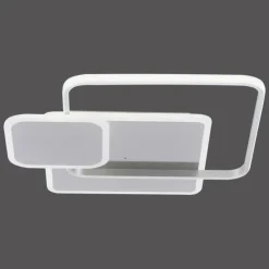 Luminaires Paul Neuhaus Plafonnier Paul Neuhaus EMILIO LED Argenté, 1 lumière, Télécommandes* Éclairage Led