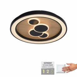 Lampes En Bois-Luminaires Paul Neuhaus Plafonnier Paul Neuhaus ELIZA LED Écru, 2 lumières