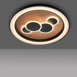 Lampes En Bois-Luminaires Paul Neuhaus Plafonnier Paul Neuhaus ELIZA LED Écru, 2 lumières