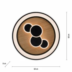 Lampes En Bois-Luminaires Paul Neuhaus Plafonnier Paul Neuhaus ELIZA LED Écru, 2 lumières