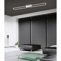 Luminaires Paul Neuhaus Plafonnier Paul Neuhaus INIGO LED Acier inoxydable, 4 lumières* Éclairage Led