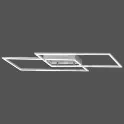 Luminaires Paul Neuhaus Plafonnier Paul Neuhaus INIGO LED Acier inoxydable, 2 lumières* Éclairage Led