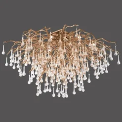 Luminaires Paul Neuhaus Plafonnier Paul Neuhaus ICICLE Vieux laiton, 14 lumières* Plafonniers