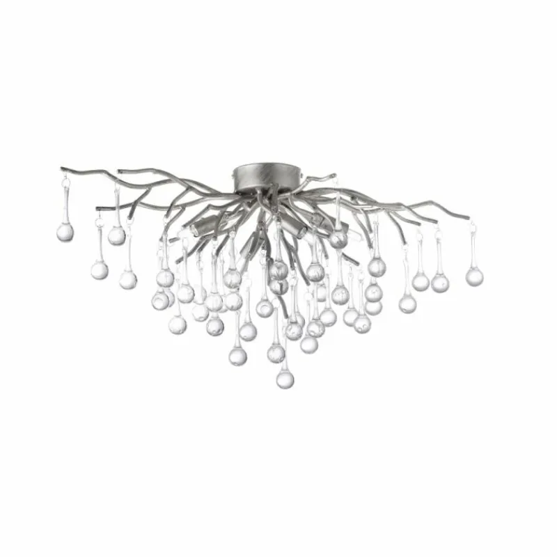 Luminaires Paul Neuhaus Plafonnier Paul Neuhaus ICICLE Argenté, 4 lumières