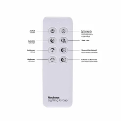 Luminaires Paul Neuhaus Plafonnier Paul Neuhaus LARS LED Chrome, 1 lumière, Télécommandes* Éclairage Led
