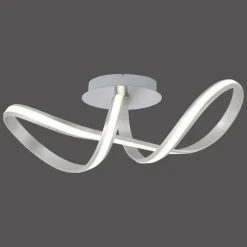 Luminaires Paul Neuhaus Plafonnier Paul Neuhaus MELINDA LED Acier inoxydable, 1 lumière* Éclairage Led