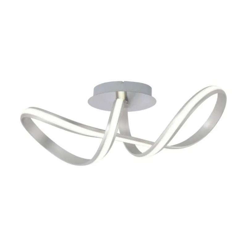 Luminaires Paul Neuhaus Plafonnier Paul Neuhaus MELINDA LED Acier inoxydable, 1 lumière* Éclairage Led