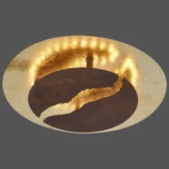 Lampe Turque-Luminaires Paul Neuhaus Plafonnier Paul Neuhaus NEVIS LED Rouille, 1 lumière