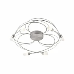 Luminaires Paul Neuhaus Plafonnier Paul Neuhaus NELIA LED Acier inoxydable, 6 lumières