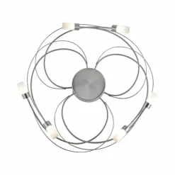 Luminaires Paul Neuhaus Plafonnier Paul Neuhaus NELIA LED Acier inoxydable, 6 lumières