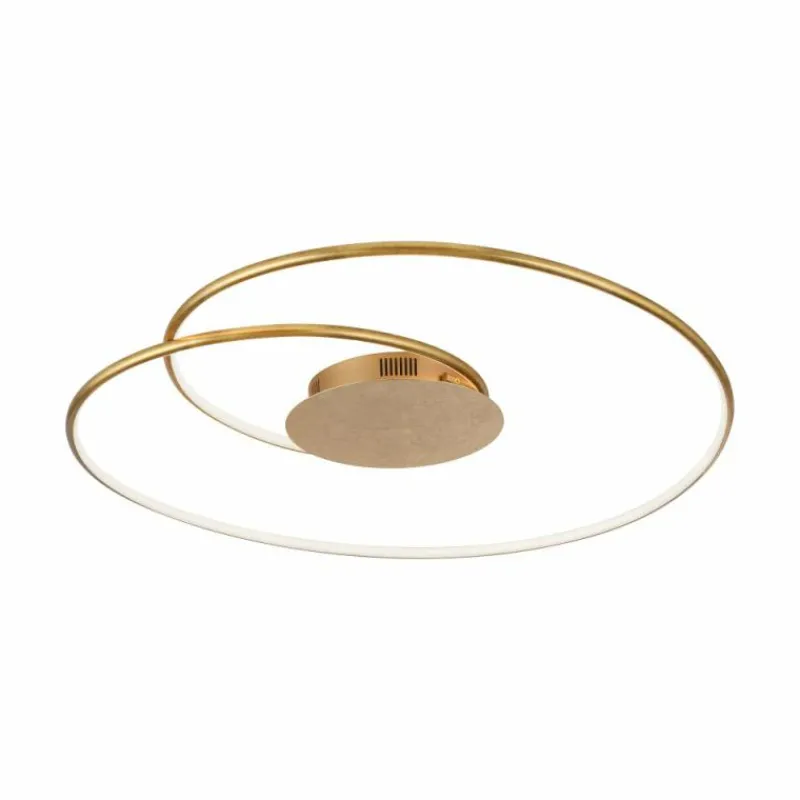 Lampes Dorées-Luminaires Paul Neuhaus Plafonnier Paul Neuhaus NASTRO LED Or, 1 lumière