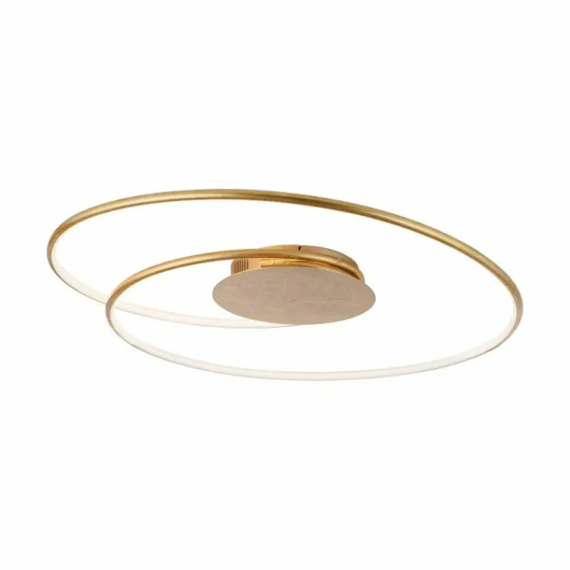 Lampes Dorées-Luminaires Paul Neuhaus Plafonnier Paul Neuhaus NASTRO LED Or, 1 lumière