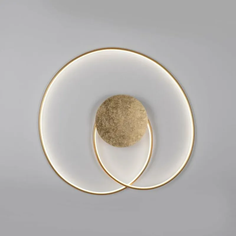 Lampes Dorées-Luminaires Paul Neuhaus Plafonnier Paul Neuhaus NASTRO LED Or, 1 lumière