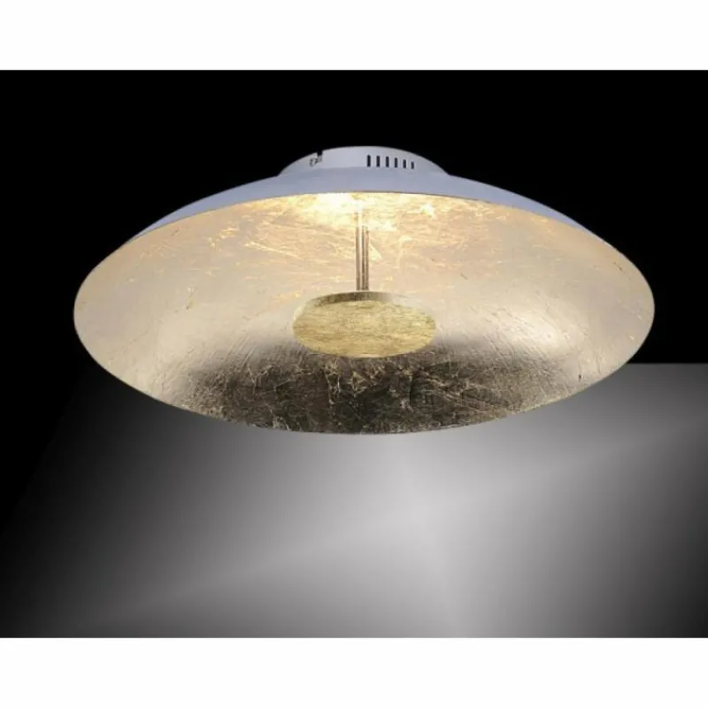 Luminaires Rustiques-Luminaires Paul Neuhaus Plafonnier Paul Neuhaus PLATE LED Or, 1 lumière