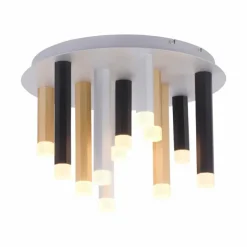 Luminaires Paul Neuhaus Plafonnier Paul Neuhaus PURE-GEMIN LED Aluminium, Noir, 12 lumières* Éclairage Led