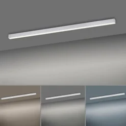 Luminaires Paul Neuhaus Plafonnier Paul Neuhaus PURE-LINES LED Aluminium, 1 lumière, Télécommandes* Éclairage Led