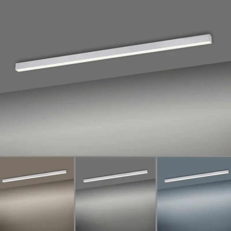 Luminaires Paul Neuhaus Plafonnier Paul Neuhaus PURE-LINES LED Aluminium, 1 lumière, Télécommandes* Éclairage Led
