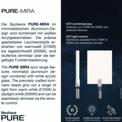 Luminaires Paul Neuhaus Plafonnier Paul Neuhaus PURE-MIRA LED Noir, 6 lumières, Télécommandes* Éclairage Led