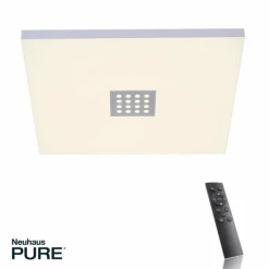Luminaires Paul Neuhaus Plafonnier Paul Neuhaus PURE-NEO LED Aluminium, 5 lumières, Télécommandes* Éclairage Led