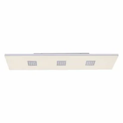 Luminaires Paul Neuhaus Plafonnier Paul Neuhaus PURE-NEO LED Aluminium, 3 lumières, Télécommandes* Éclairage Led