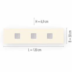 Luminaires Paul Neuhaus Plafonnier Paul Neuhaus PURE-NEO LED Aluminium, 3 lumières, Télécommandes* Éclairage Led
