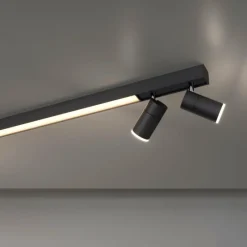 Luminaires Paul Neuhaus Plafonnier Paul Neuhaus PURE-LINES LED Anthracite, 1 lumière, Télécommandes* Éclairage Led