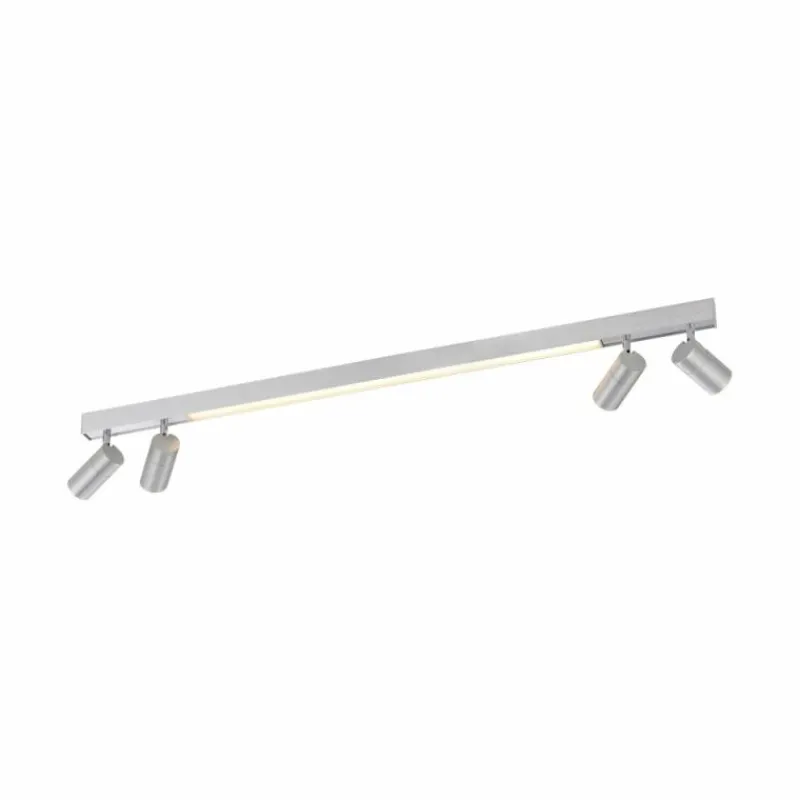 Luminaires Paul Neuhaus Plafonnier Paul Neuhaus PURE-LINES LED Aluminium, 1 lumière, Télécommandes* Éclairage Led