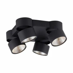 Luminaires Paul Neuhaus Plafonnier Paul Neuhaus PURE-NOLA LED Noir, 4 lumières* Spots Et Projecteurs