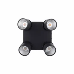 Luminaires Paul Neuhaus Plafonnier Paul Neuhaus PURE-NOLA LED Noir, 4 lumières* Spots Et Projecteurs