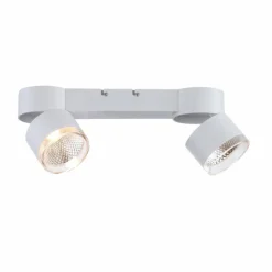 Luminaires Paul Neuhaus Plafonnier Paul Neuhaus PURE-NOLA LED Blanc, 2 lumières* Spots Et Projecteurs