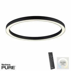 Luminaires Paul Neuhaus Plafonnier Paul Neuhaus PURE-LINES LED Anthracite, 1 lumière, Télécommandes* Éclairage Led