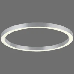 Luminaires Paul Neuhaus Plafonnier Paul Neuhaus PURE-LINES LED Argenté, 1 lumière, Télécommandes* Éclairage Led