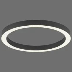 Luminaires Paul Neuhaus Plafonnier Paul Neuhaus PURE-LINES LED Anthracite, 1 lumière, Télécommandes* Éclairage Led