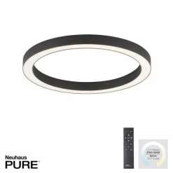 Luminaires Paul Neuhaus Plafonnier Paul Neuhaus PURE-LINES LED Anthracite, 1 lumière, Télécommandes* Éclairage Led