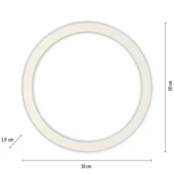 Luminaires Paul Neuhaus Plafonnier Paul Neuhaus PURE-LINES LED Argenté, 1 lumière, Télécommandes* Éclairage Led