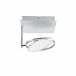 Paul Neuhaus Q-Serie Plafonnier Paul Neuhaus Q-Orbit LED Aluminium, 1 lumière, Télécommandes